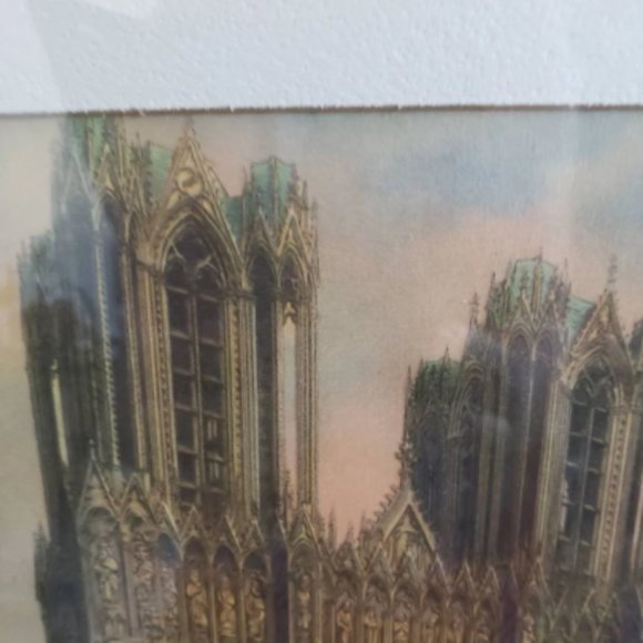 Late 1800s era print framed in a wood glass frame - Picture 8 of 8